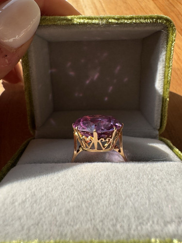 Karat rosegold ring mit - 18,