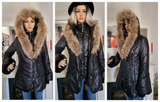 Mackage Superschöne Jacke mit Echtes Waschbärfell Gr.S  Wolle Leder Warm TOP