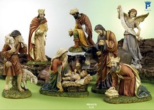 Krippenset Krippe 8 Motive Höhe max Figuren 21 cm aus Resin by Paben