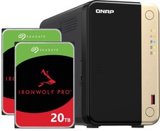 NAS server Qnap TS-264 16GB RAM 40TB HDD (2x20TB) Seagate IronWolf PRO