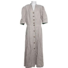 Loden-Frey, Dirndl, Größe: 44, Beige/Grün, Leinen, Damen #Ovb