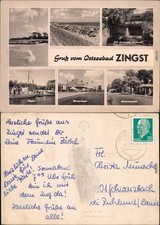 Zingst Darss Strand  HO-Gaststätte  Hafen, Pionierlager, Bushaltestelle 1963
