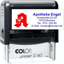 Firmenstempel Apotheke bis 6