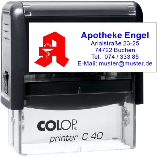 Firmenstempel apotheke bis - bis, 6