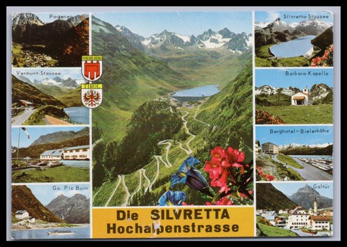 Ansichtskarte silvretta - ansichtskarte,