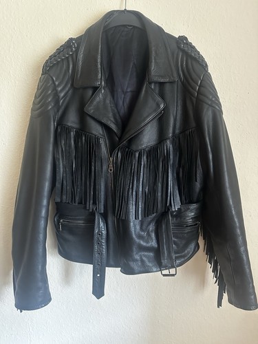 Gebrauchte lederjacke schwarz - gebrauchte,