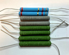 8 Stück Widerstände 10W, 1,2 Ohm-8,6 Ohm für Frequenzweiche  unbenutzt