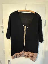 Damen Umhang/Weste , mit Wildlederimitat am Saum , Kurzärmelig, Größe 42/44