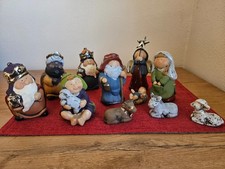 Krippe Figuren Set 11-teilig OVP gebraucht Keramik