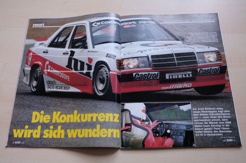 Rallye racing 1986 mercedes - rallye, 04/1986