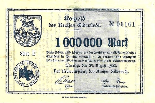 Notgeld des kreises - notgeld,