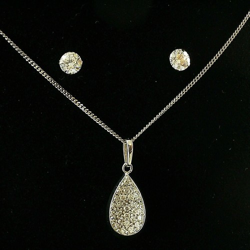 585 weissgold set kette - 585,