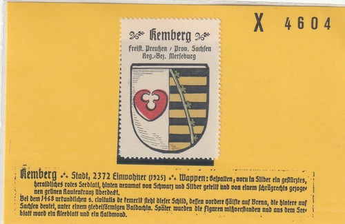 Reklamemarke wappen von - reklamemarke,