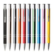 Metall Kugelschreiber Set blau