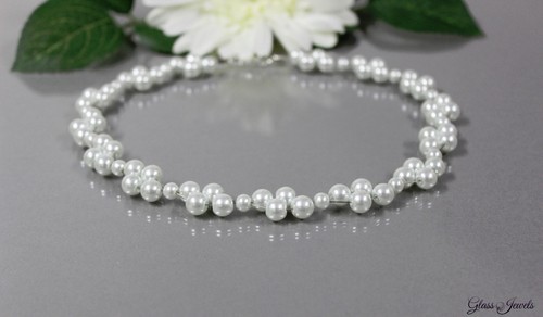 Glass jewels kette collier - glass,