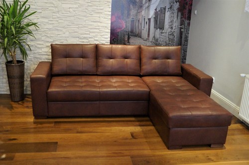 Echtleder ecksofa 245x170cm - ecksofa,