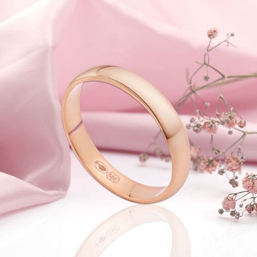 Rose gold 585 14kt goldehering - 585/14kt,