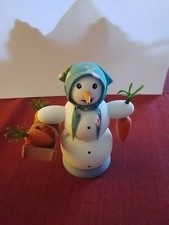 Schneefrau Kuhnert Original Erzgebirge Handarbeit 12 Cm Unbenutzt Aus Sammlung