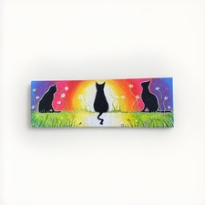 Original Acryl Gemälde Katze