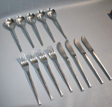 WMF Helsinki Besteck Cromargan 5 Löffel 4 Gabeln 4 Messer Fach #F5