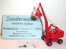 SES / Weimarlader - Feuerwehr - Limitierte Auflage / 1:87 - OvP. - TOPMODEL Rar