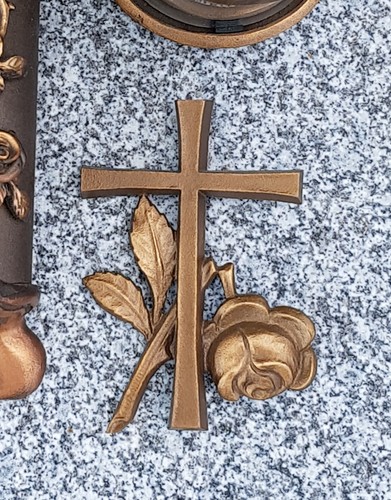 Neu kreuz mit rose - 10, cm