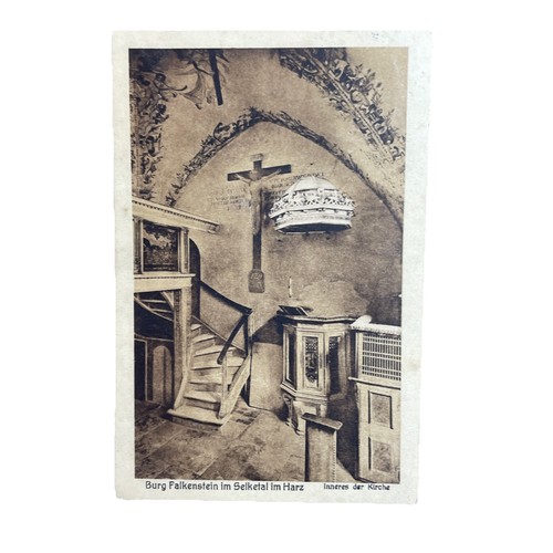 Postkarte burg falkenstein - postkarte, ak