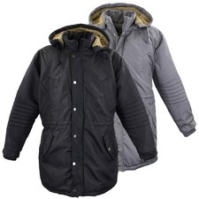 Lavecchia Übergrößen Jacke Winterjacke Herren gefütterterte & abnehmbare Kapuze