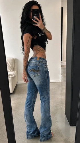 Vintage y2k bootcut jeans - vintage,