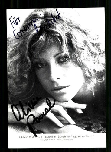 Olivia pascal autogrammkarte - pascal,