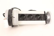 Evoline Tischsteckdose 3-fach versenkbare Steckdose Energietower Energiebox