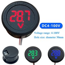 Auto Voltmeter Dc 4-100V Led