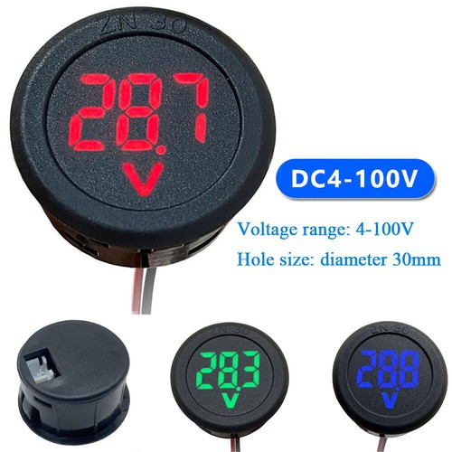 Auto voltmeter 100v led - voltmeter,