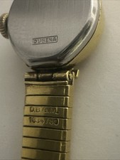 VINTAGE DUGENA DAMENUHR HANDAUFZUG VERGOLDET 1950/1971