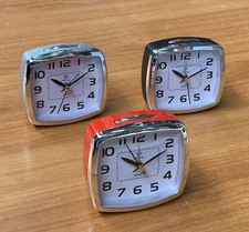 Wecker Lautlos analog Reisewecker Uhren Geräuschloss Alarmclock Uhr