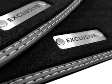 Exclusive Logo Fußmatten für Mercedes SL R129 CABRIO beste Qualität Velours 