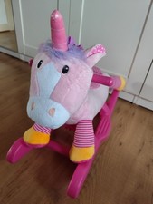 Kleines Schaukelpferd Einhorn Spielzeug Kleinkind Pink Schaukeltier