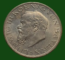 Bayern, 5 Mark 1914 D, Ludwig III., 1913-1918, Silber, Top Erhaltung!