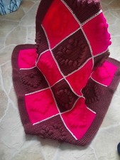 Selbstgestrickte Kinderwagen Decke 70×70cm