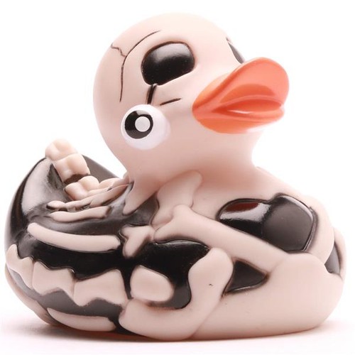 Badeente skelett quietscheente - skelett,