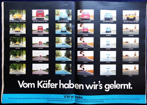 Originale werbung 1971 - vw,,