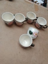 Villeroy Boch Wildrose 6 Kaffeetassen Bitte Lesen Gebrauchter Zustand