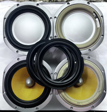 2x Gummi Sicken kompat. B&W DM 603 S3 inkl. Kleber & Rep. Anleitung