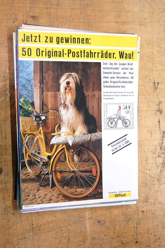 Plakat post postfahrraeder - plakat,