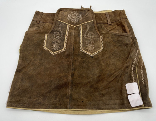 Lederhose rock aus ziegenleder - aus,