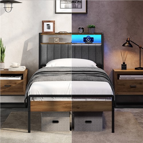 Metallbett mit ladestation - metallbett,
