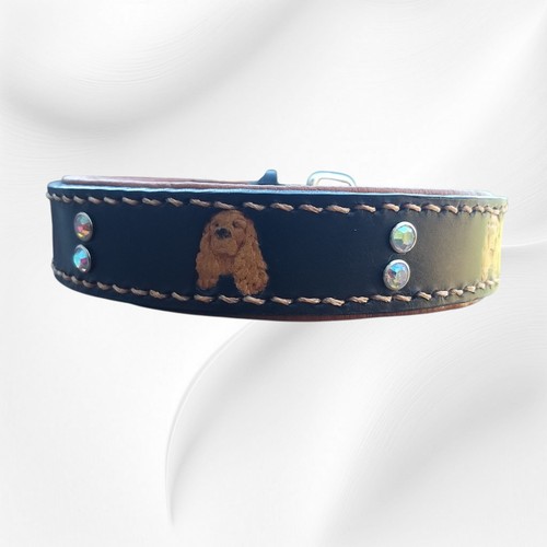 Neu lederhalsband cocker - lederhalsband,
