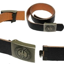 Original BW Bundeswehr Feldkoppel 50 mm Ledergürtel Schnellverschluss Koppel