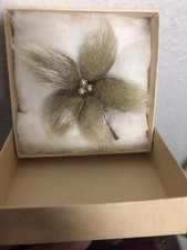 Vintage Fell Brosche 50er mit