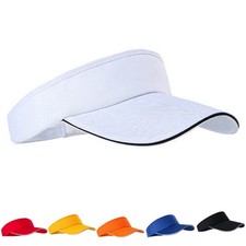 Adjustable Unisex Plain Sun Visor Sport Golf Tennis Breathable Caps Hat Fas$g